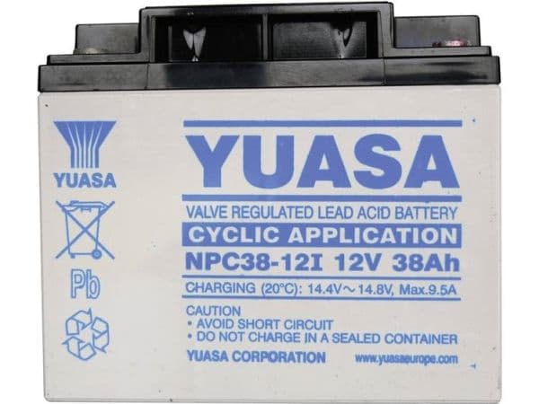 Yuasa blybatteri NPC 38 - 12