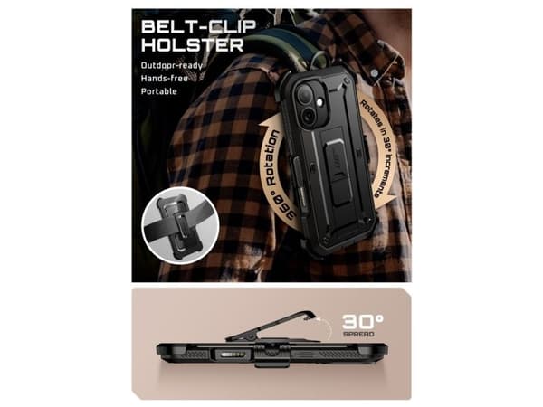 Supcase UB Pro etui till iPhone 17 - Sort