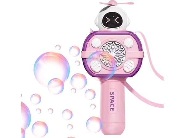 Woopie astronaut boblemaskin rosa