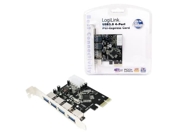 Kontroller LogiLink PCIe 2.0 x1 - 4x USB 3.0 (PC0057)