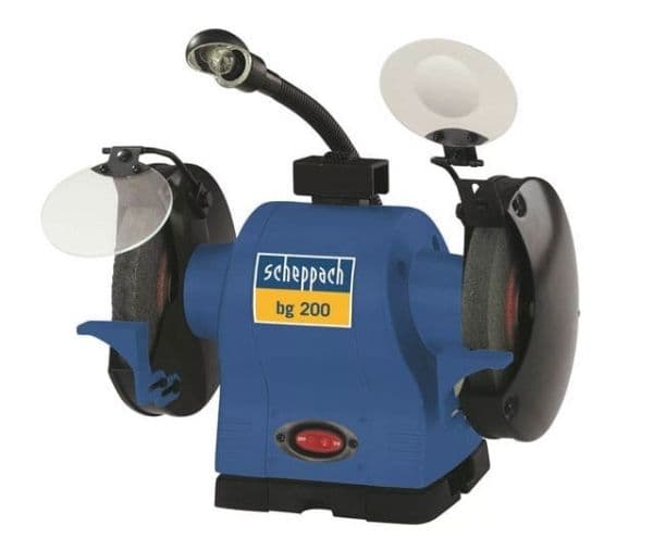SCHEPPACH benkslipemaskin BG200 med lampe