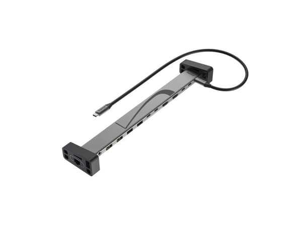 Hama 00200149, Docking, Dock, 100 W, 10,100,1000 Mbit/s, Sort, Grå, 10 Gbit/sek.