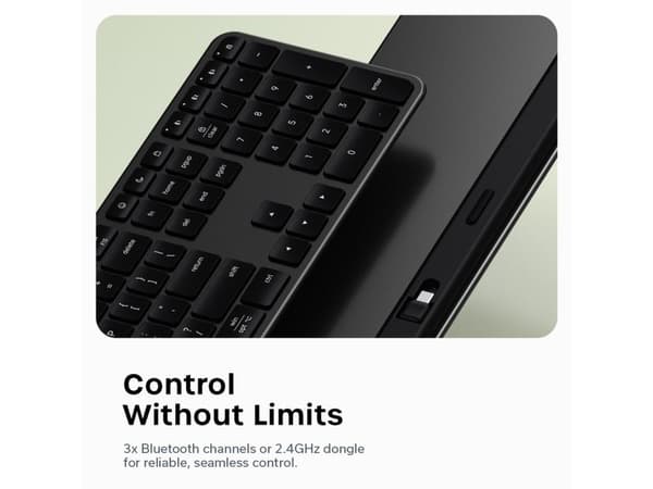 Satechi EX3 Slim Wireless Keyboard Nordic Layout - Space Black