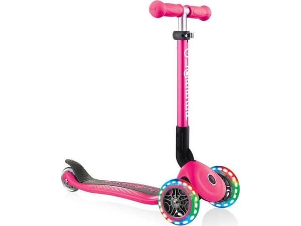 Sparkesykkel Globber Junior Foldable Light, rosa 437-110