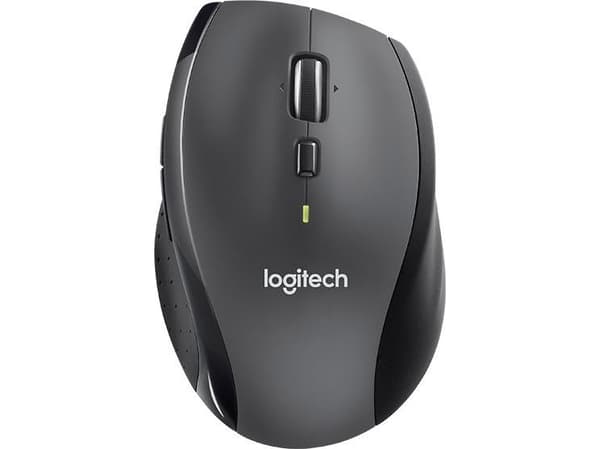 Logitech Marathon Mouse M705, Oikeakätinen, Optinen, Langaton RF, Musta