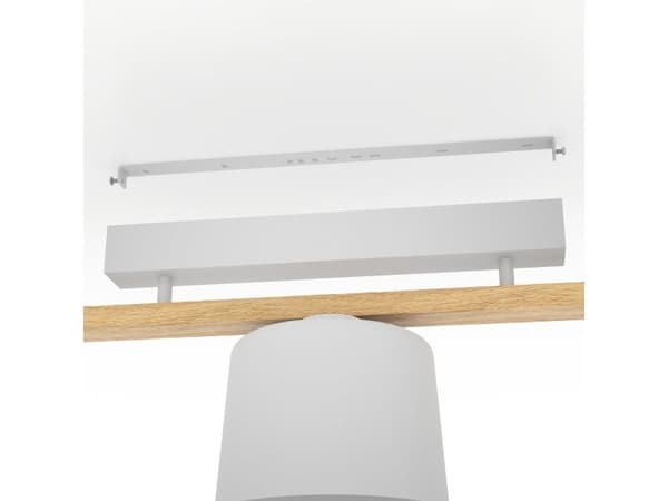 EGLO MARIEL LOFT 3L E27 ljusgrå/trä FSC