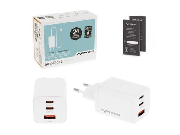 Charger GaN 65W white
