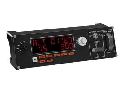 Logitech Multi Panel - Instrumentpanel till flygsimulator - kabelansluten - för PC