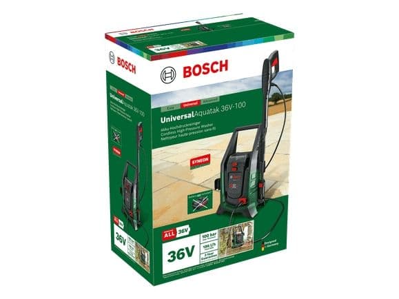 Bosch batteridriven högtryckstvätt UNI 36V-100 4Ah
