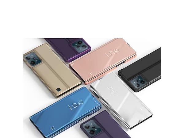 Clear View Case etui Realme C31 pokrowiec z klapką sort