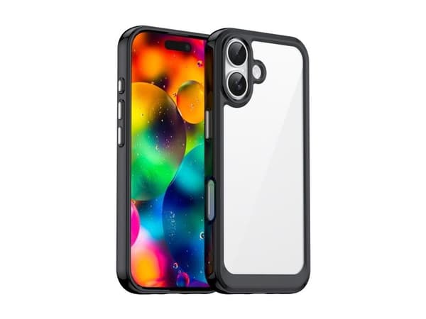 Etui Outer Space na iPhone 17 - sort przezroczyste