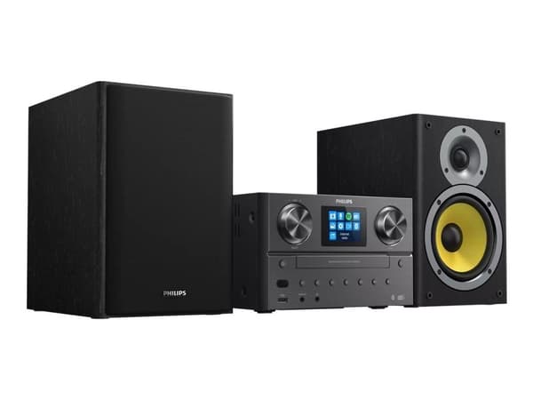 Philips | TAM8905/10 - Mikrosystem - DAB+/Bluetooth/CD/Spotify Connect - 2 x 50 Watt (Totalt) - Sort