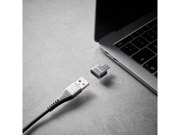 Intenso 7600113, USB-A, USB-C, Antrasitt