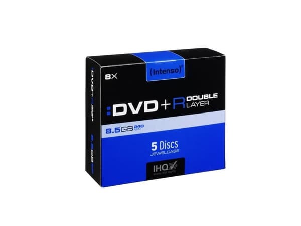 Intenso - 5 x DVD+R DL - 8,5 GB 8x - cd-levyt