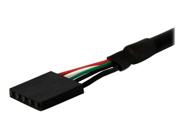 StarTech.com 1 ft Panel Mount USB Cable - USB A to Motherboard Header Cable Adapter F/F - USB 2.0 internal Cable (USBPNLAFHD1) - USB-intern till ex...