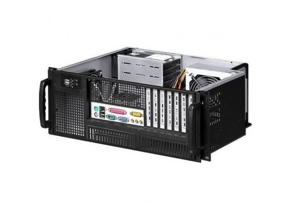 Techly I-CASE MP-P4HX-BLK6, Stativ, Server, Sort, ATX, Metall, 4U