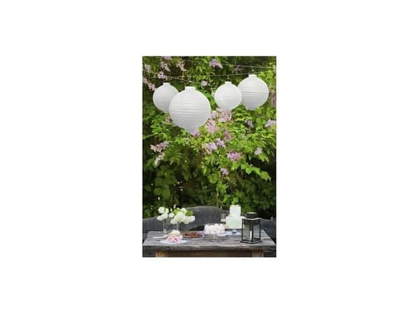 Valkoinen LED-lyhty, 20 cm