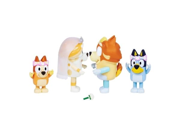 Bluey Figurer 4-pack Bröllop