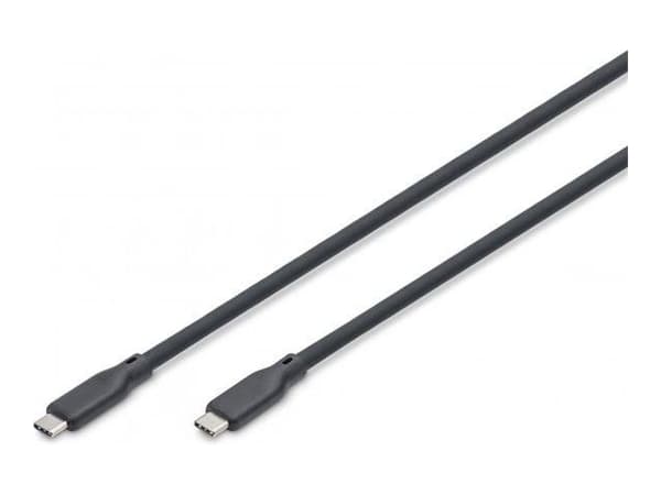DIGITUS - USB-kabel - USB-C (hann) til USB-C (hann) - USB 2.0 / USB 3.0 / USB 3.2 / USB 4.0 /Thunderbolt 3 / Thunderbolt 4 - 48 V - 5 A - 1 m - USB...