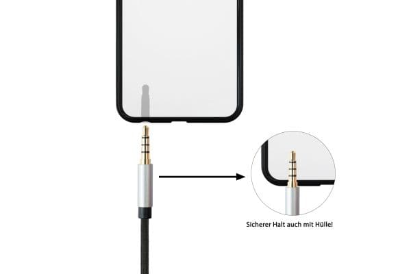 Python GC-M0231, 3.5mm, Hankjønn, 3.5mm, Hankjønn, 0,5 m, Sort