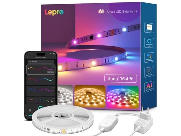 Lepro S2 5m Wi-Fi Bluetooth RGBIC LED Strip