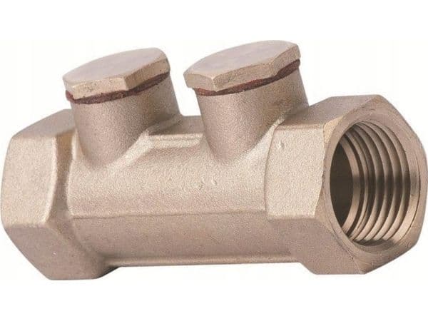Hydroland genomloppsventil vatten mässing 1/2" // ZPZ.H.15