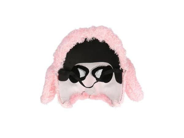 Rosa pudelhundmask
