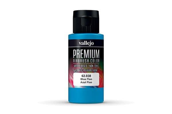 Premium farge blå fluorescerende 60 ml