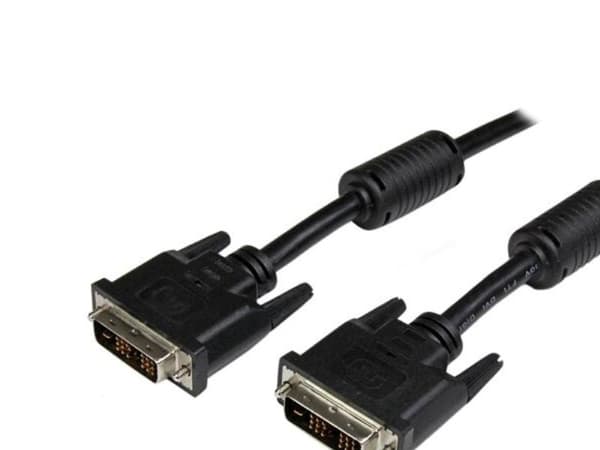 StarTech.com 5m DVI-D Single Link Cable - M/M - DVI-kaapeli - enkeltlink - DVI-D (han) til DVI-D (han) - 5 m - formet, tommelskruer - sort