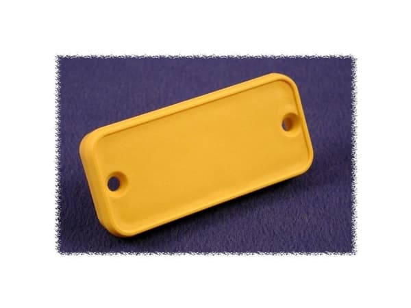 Hammond Electronics 1455RPLY 1455RPLY endeplate (L x B x H) 8 x 160 x 30.5 mm ABS gul 2 stk