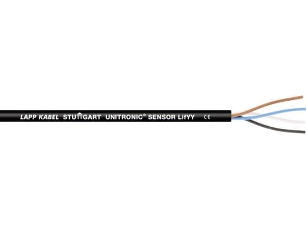 Patch UNITRONIC SENSOR LifYY, 100 m, Svart, Koppar, Polyvinylklorid (PVC), 300 V, -25 - 80 °C