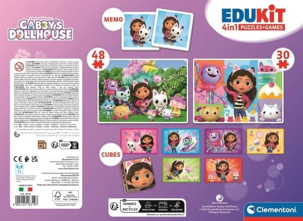 Clementoni EDUKIT 4-i-1 Gabby's Dollhouse