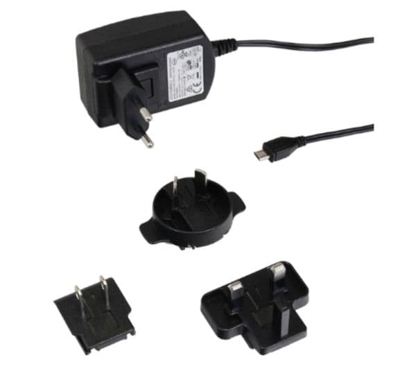 Raspberry Pi - Strömadapter - 13 Watt - 2.5 A (mikro-USB typ B) - svart