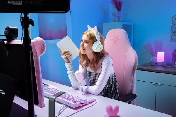 Razer Kraken Kitty V3 Pro - Headset - trådlös