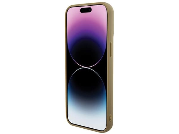 Guess Disco Metal Script fodral för iPhone 15 Pro Max - guld