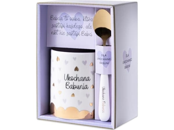 Set mugg + sked till mormor - Älskade mormor