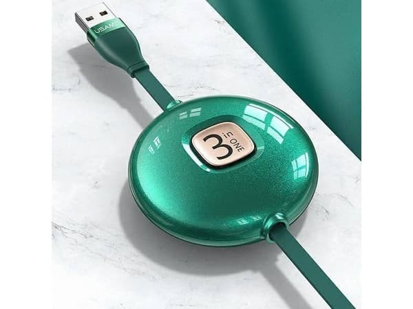 USB-kabel Usams USB-A til Lightning 1 m blå (Usa001134)