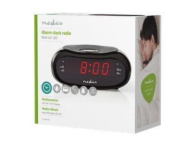Nedis CLAR001BK - Klockradio - svart