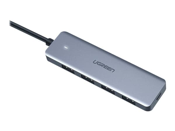Ugreen splitter HUB USB Type C - 4x USB 3.2 Gen 1 USB-C-virtaportilla harmaa (CM219 70336)