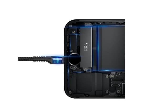 Baseus CALSR-01, 1 m, USB A, USB C/Lightning, Hankjønn, Hankjønn, Sort