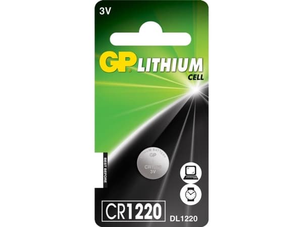 Gp cr1220 batteri stk.