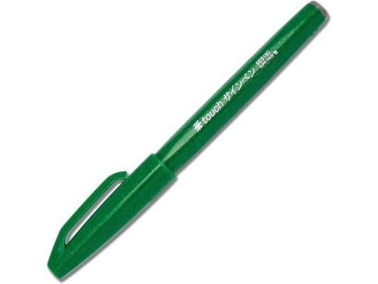 Pentel Sign Pen touch - Børstepenn - grønn - vannbasert blekk