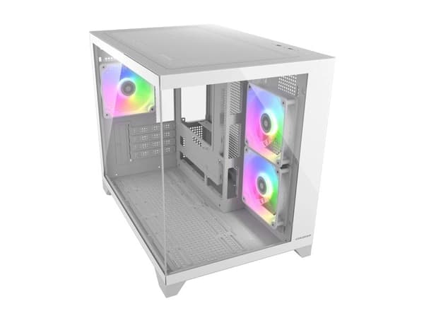 COUGAR chassi Mini-Tower FV150, ARGB, vit (CGR-2QA6W-RGB)
