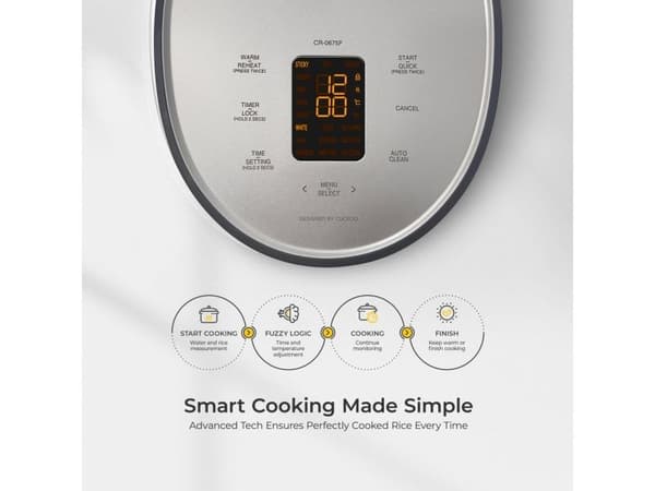 Cuckoo Rice Cooker 1.08l CR-0675F 3D Heat System Keep Warm