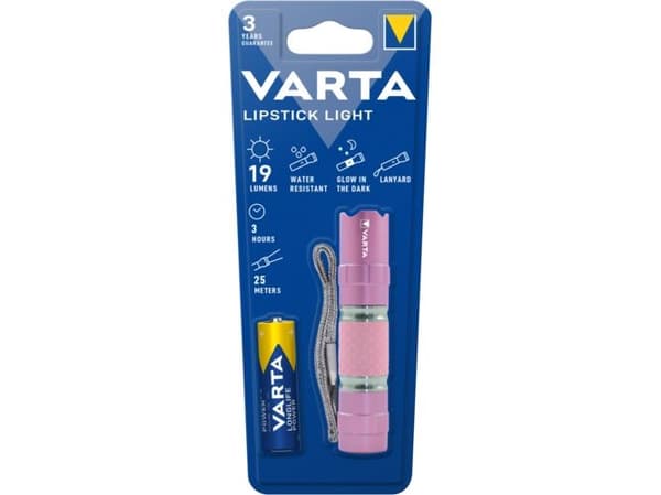 Varta - Taskulamppu - LED - 0,5 W - valkoinen valo - vaaleanpunainen väri