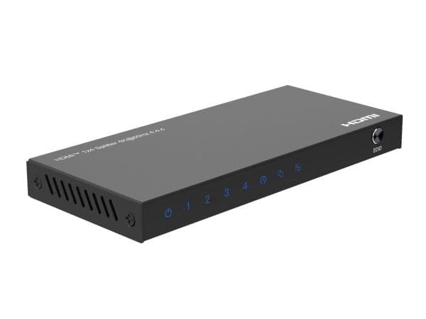 MicroConnect - Splitter - 4K@60Hz, 4:4:4 - 4 x HDMI - stasjonær