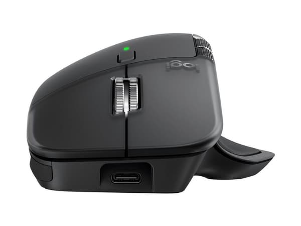 Logitech MX Master 4, Oikeakätinen, Laser, RF Wireless + Bluetooth, 8000 DPI, Grafiitti