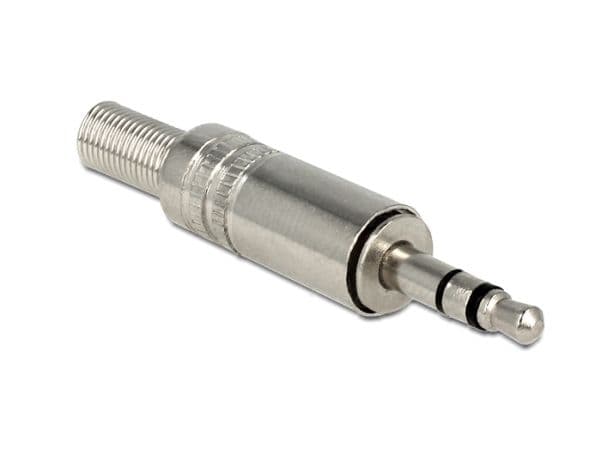 DeLOCK - Lydstik - stereo mini-jackstik (han) - silver