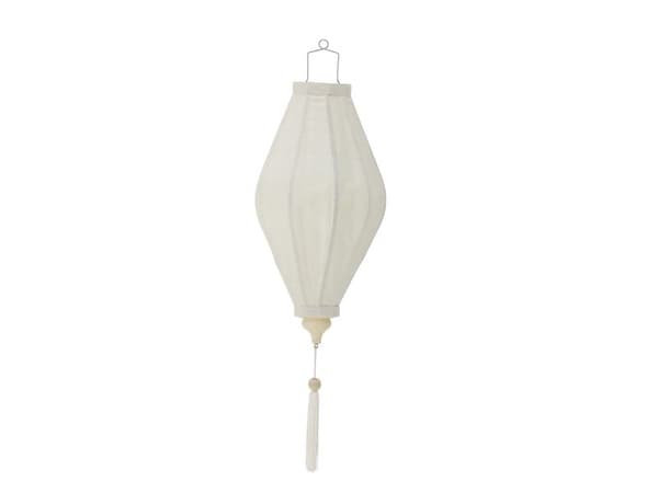 BLOOMINGVILLE Pomp Deko, hvit, polyester