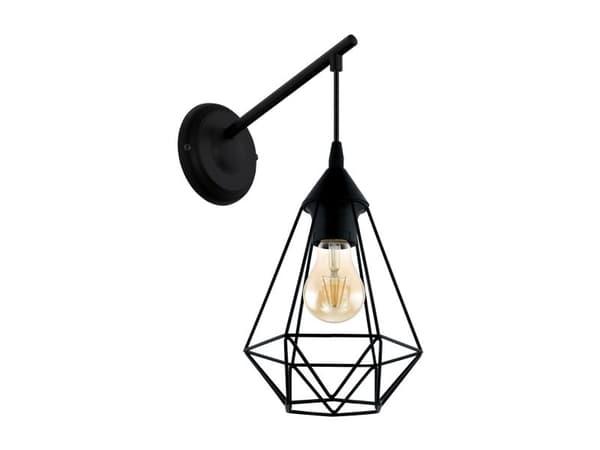 EGLO TARBES vegglampe E27 sort